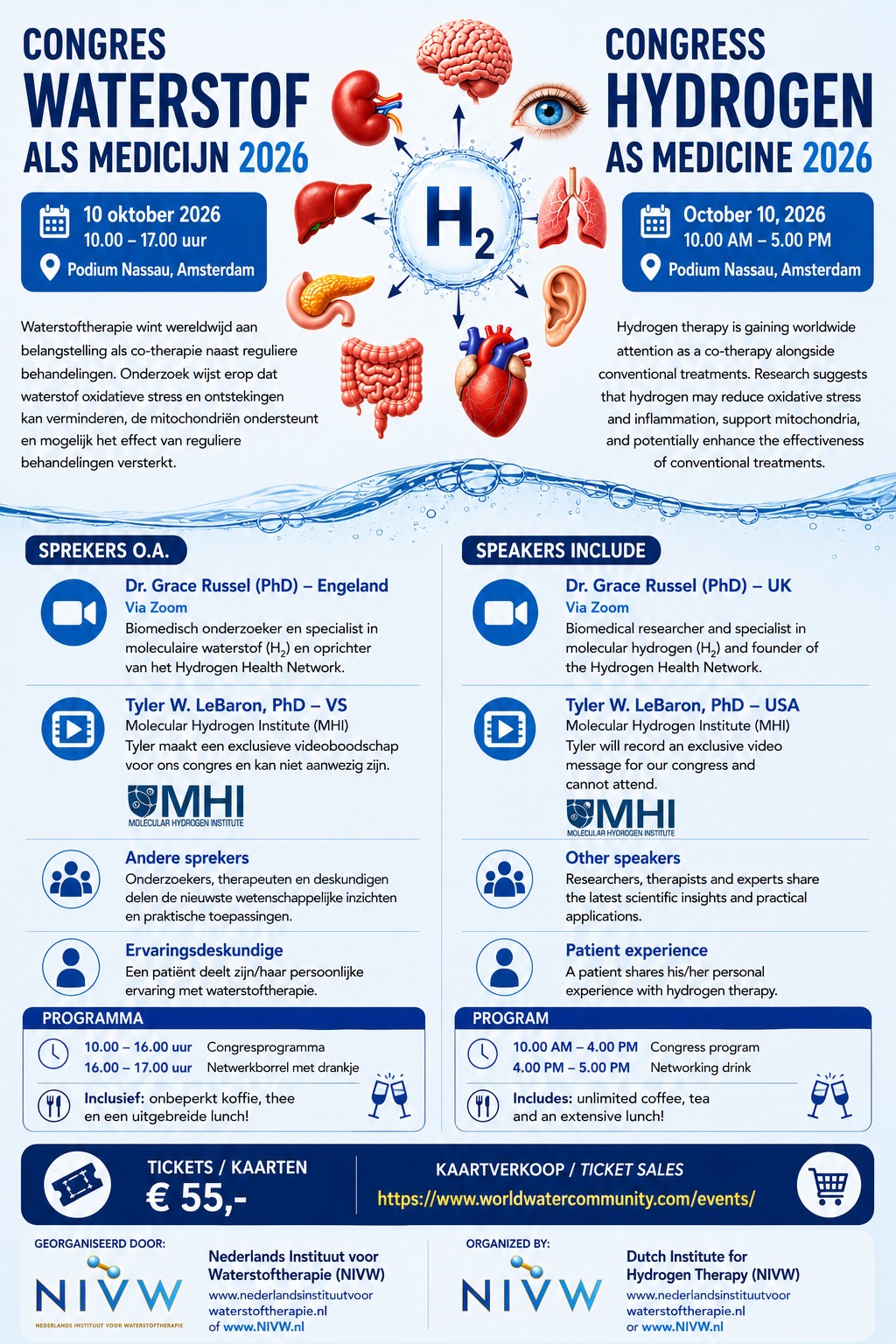 Flyer Congres Waterstof als  - 10 oktober 2026 - Amsterdam